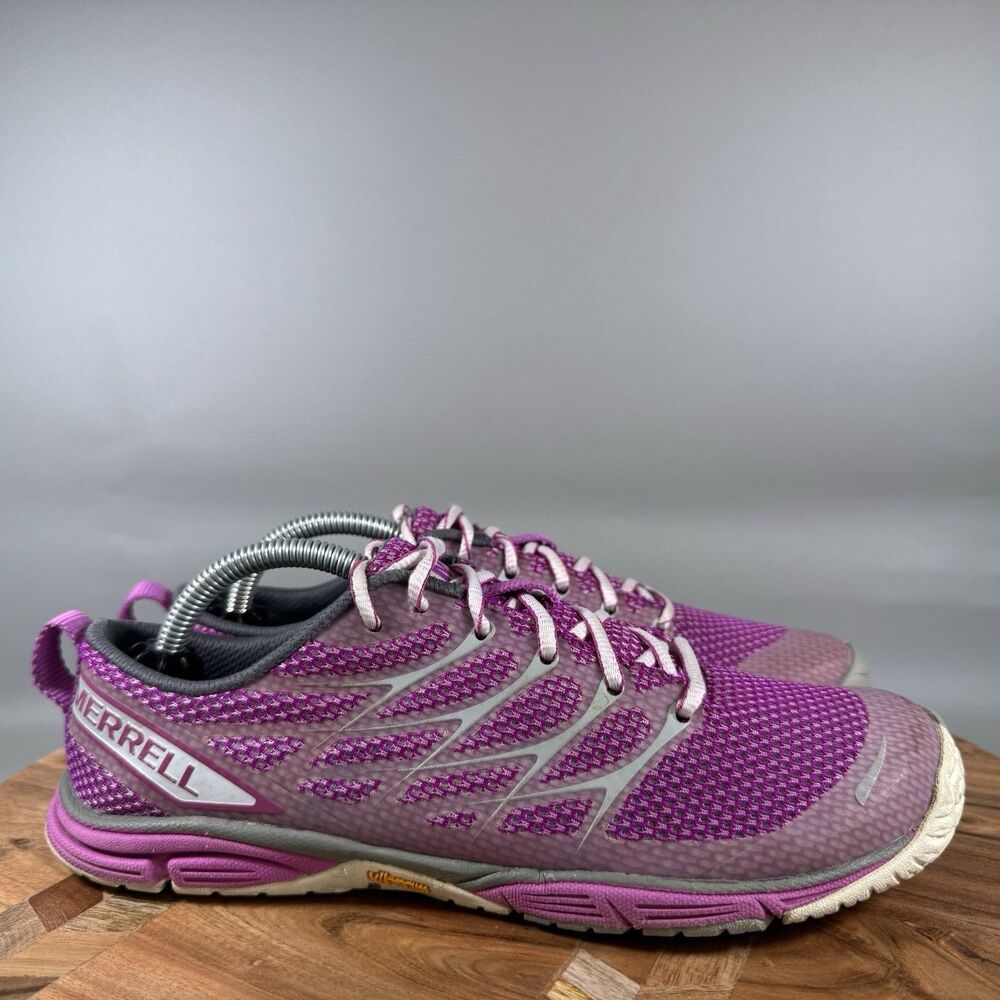 S Merrell Road Glove Dash 3 Women’s Size 7.5 Purple Ice Trail Running Shoes Used
